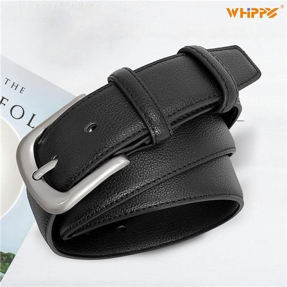 WHIPPY Women Leather Belts Ladies Dress Belt for Jeans Pants with Pin Buckle main image 4